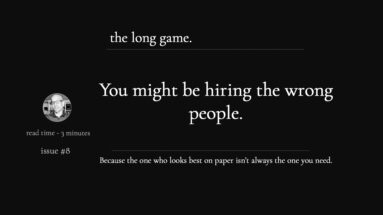 you might be hiring the wrong people